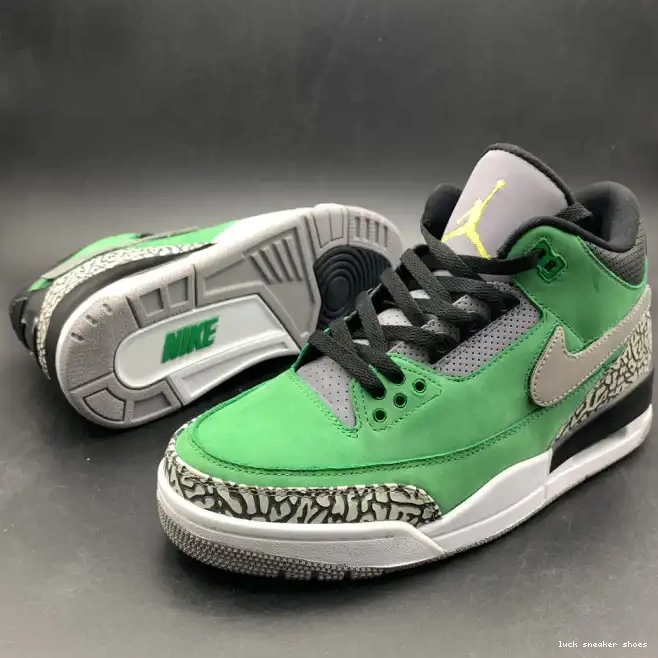 Rep LUCY Tinker AJ3 Jordan 3 Retro PE Air Oregon 867493 Ducks shoes 0511